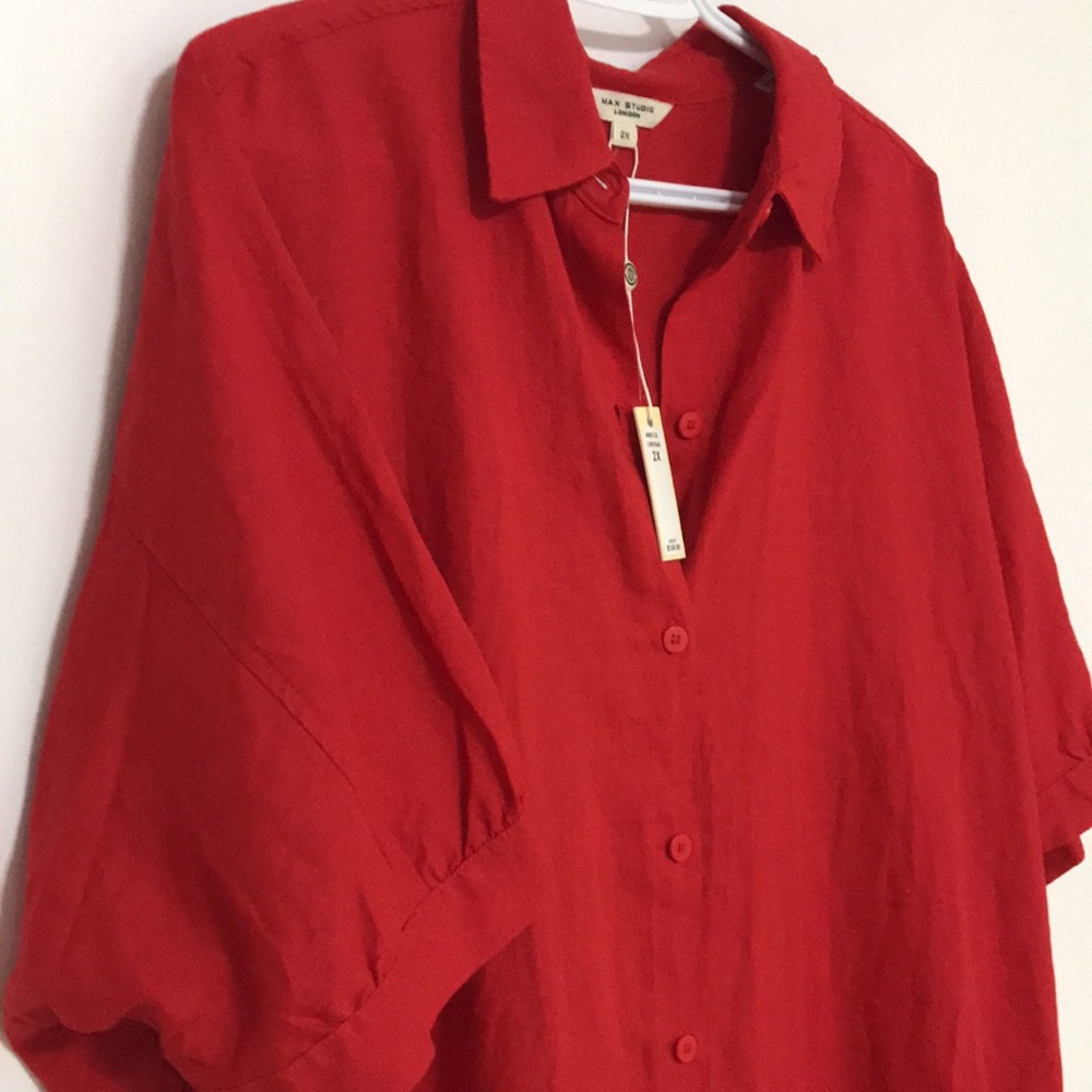 NWT Max Studio linen blouse
